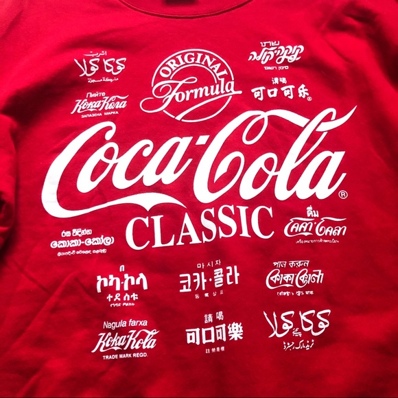 COCA COLA Junior Crewneck Sweatshirt NWOT - Picture 2 of 6